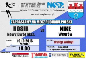 19 października zapraszamy do hali Nowodworskiego Ośrodka Sportu i Rekreacji na mecz piłki siatkowej kobiet NOSiR Nowy Dwór...