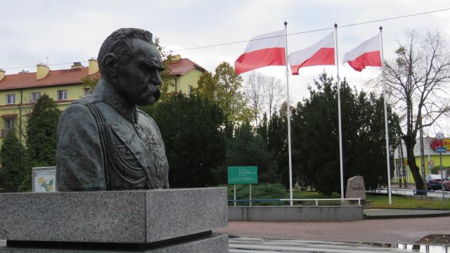 Pomnik Marszałka Józefa Piłsudskiego w Nowym Dworze Mazowieckim.