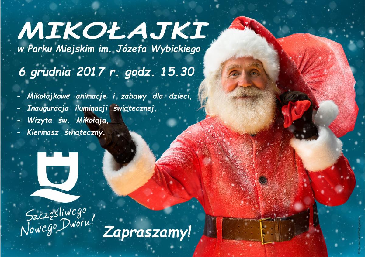 6 grudnia 2017 r. o godz. 15.30 zapraszamy do Parku Miejskiego im. Józefa Wybickiego na Mikołajki.