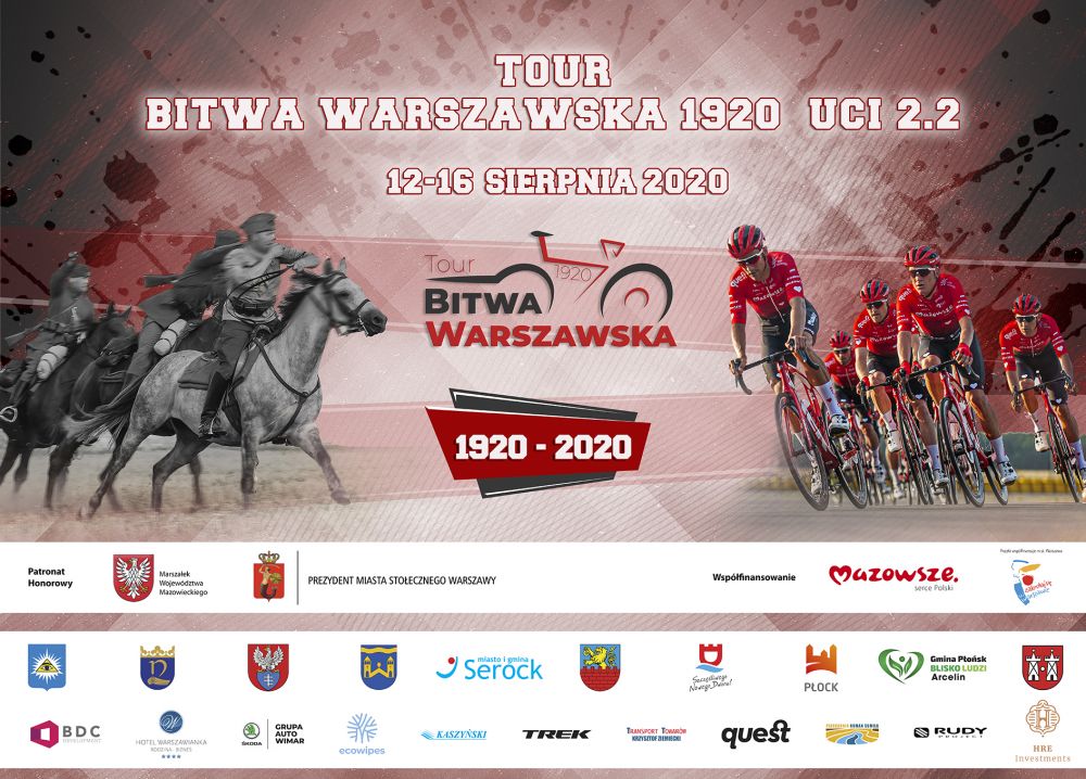 12-16 sierpnia 2020 r. odbędzie się wyścig kolarski Tour Bitwa Warszawska 1920.
