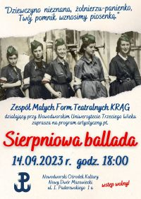 Pięć uczestniczek Powstania Warszawskiego w mundurach i furażerkach.