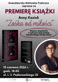 Premiera książki Anny Kasiuk "Zośka od miłości"