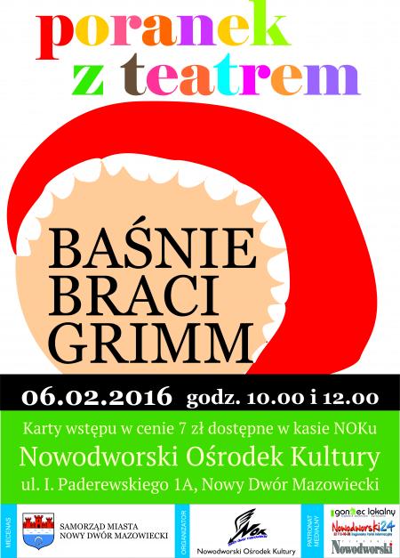 Poranek z teatrem - „Baśnie braci Grimm”.