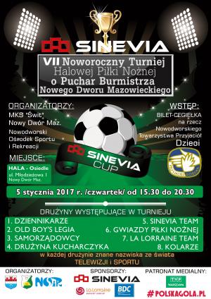 5.01.2017r. w godz. 15:30-20:30 zapraszamy do hali sportowej na Osiedlu Młodych na VII Noworoczny Turniej Halowej Piłki...