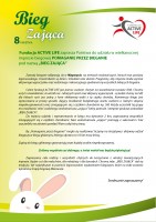 Fundacja Active Life zaprasza Państwa do udziału w wielkanocnej imprezie biegowej "Pomaganie przez bieganie" pod nazwą...