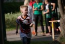 5-letni Franek Kmieciński podczas zwycięskiego biegu w Pucharze Najmłodszych.