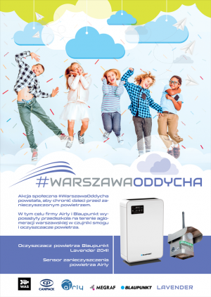 Plakat #WarszawaOddycha.