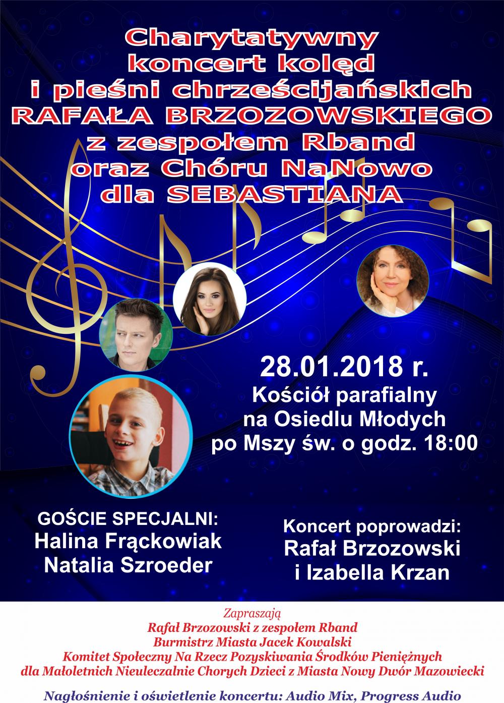 28.01.2018r. po Mszy św. o godz. 18:00 w kościele parafialny na Osiedlu Młodych odbędzie się "Charytatywny koncert kolęd i...