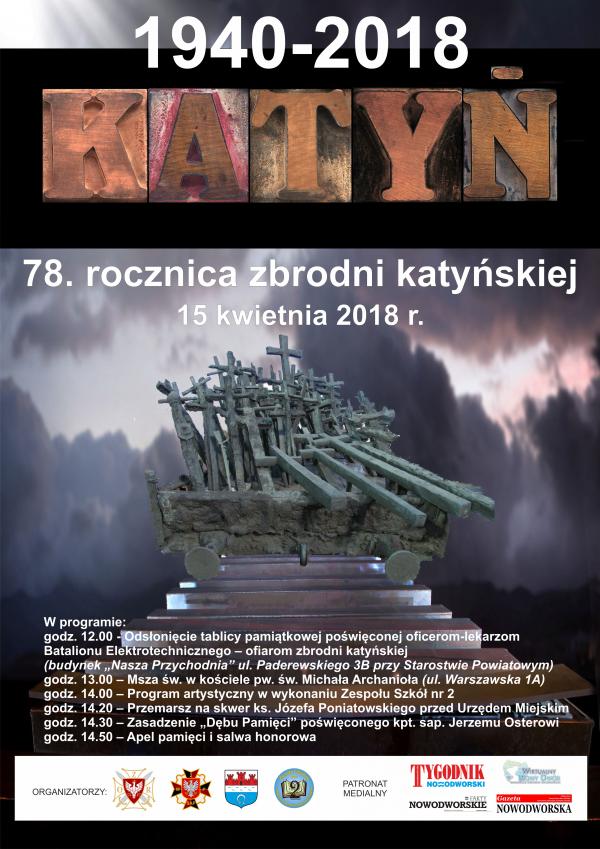 15.04.2018 r. obchody 78. rocznicy zbrodni katyńskiej.