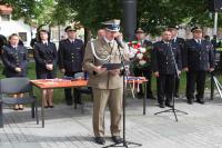 Płk rez. Alfred Kabata czyta list okolicznościowy od...