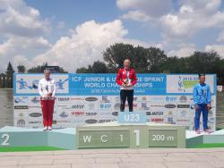 (po lewej) Dorota Borowska V-ce Mistrzyni Świata w C-1 200 m.