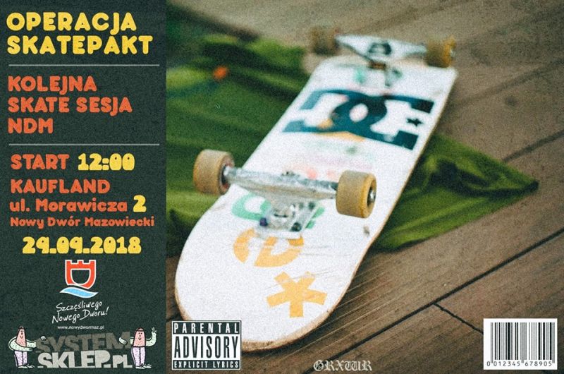 Operacja SkatePakt zaprasza 29.09.2018 r. o godz. 12:00 na...