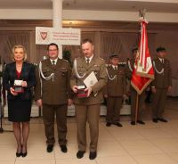 Od lewej: minister A. M. Anders, płk Przemysław Makowski i...