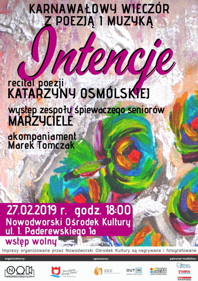 27.02.2019 r. o godz. 18:00 zapraszamy do Nowodworskiego...