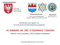 VII Gala Konkursu na esej o tolerancji i dialogu.