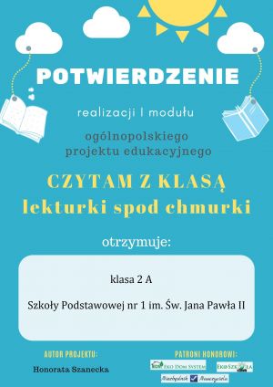 Innowacja pedagogiczna w klasie 2a – podsumowanie pierwszego modułu.