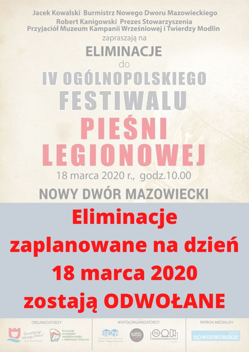 Eliminacje powiatowe Festiwalu Pieśni Legionowej...