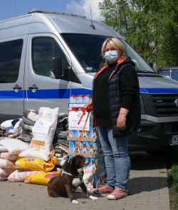 Pani Iwona Kowalik z suczką Mangą.