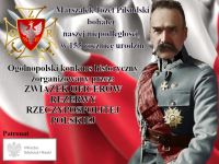 Plakat - konkurs historyczny o Marszałku Józefie Piłsudskim.