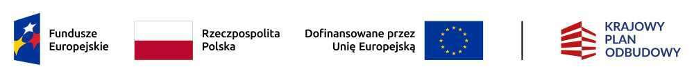 Logo: Fundusze Europejskie, Flaga Rzeczypospolitej Polskiej. Dofinansowane przez Unię Europejską z flagą europejską. Logo...