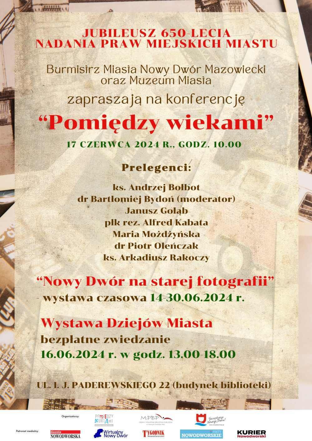 Fragmenty zdjęć z różnych miast w sepii.
