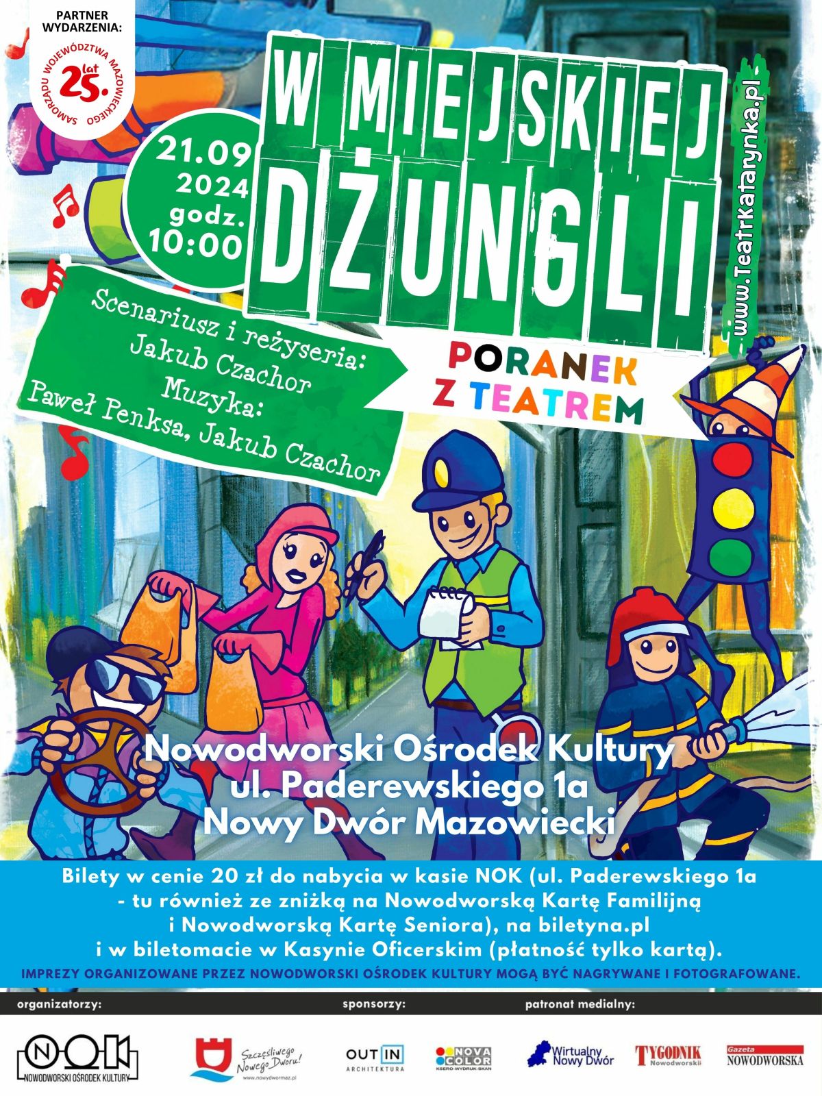 W Miejskiej Dżungli Plakat informacyjny