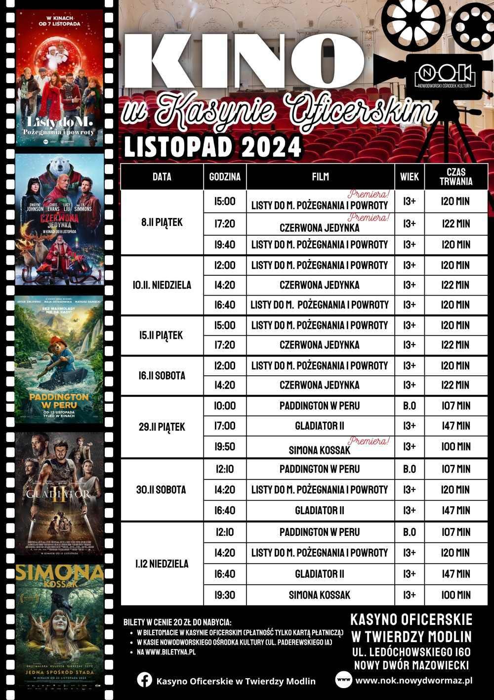 Pięć kolorowych zdjęć z pięciu różnych filmów.