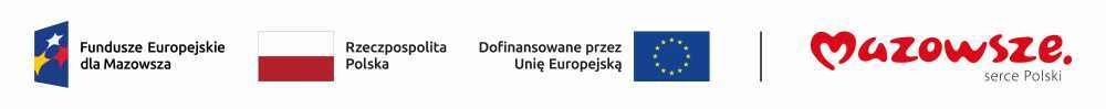 Fundusze Europejskie dla Mazowsza, flaga biało-czerwona, niebieska flaga z żółtymi gwiazdkami, Mazowsze serce Polski.