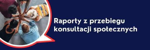 Raporty z przebiegu konsultacji.