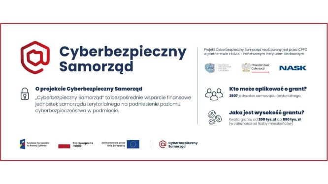 Cyberbezpieczny Samorząd grafika promująca grant