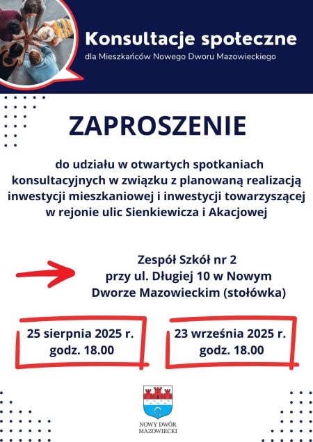 graficzna wersja informacji o konsultacjach społecznych