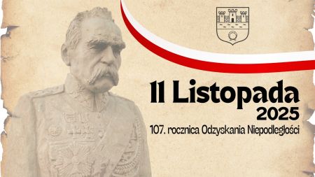 popiersie Józefa Piłsudskiego, plakat promujący wydarzenie