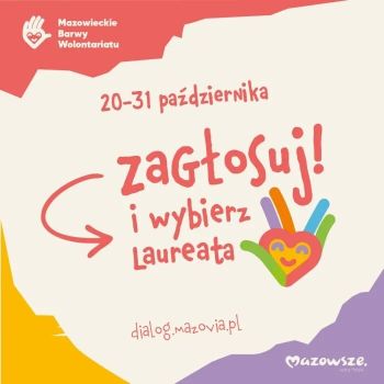 kolorowy plakat z napisem zagłosuj