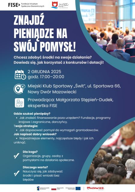 plakat promujący wydarzenie, graficzna treść informacji