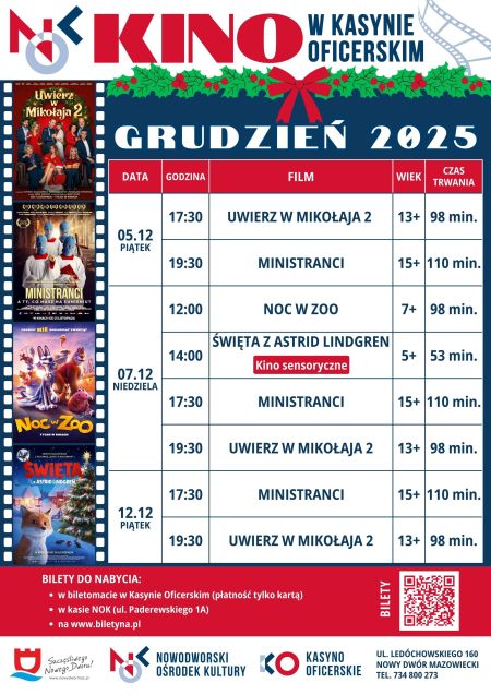 Repertuar kina na grudzień wersja graficzna