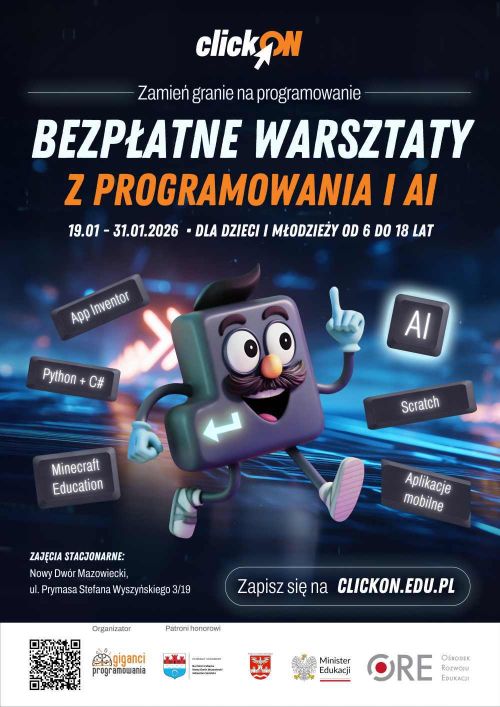 Graficzna informacja treści, w stopce logotypy.