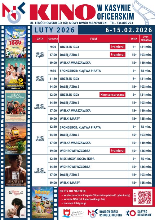 Repertuar kina na luty 2026, wersja graficzna.