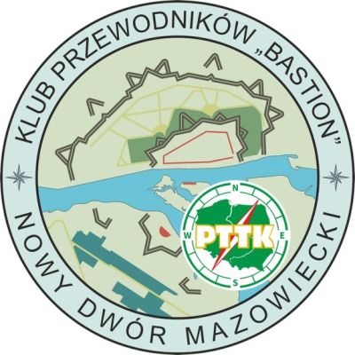 Logotyp Klubu Przewodników PTTK "Bastion" w Nowym Dworze Mazowieckim.