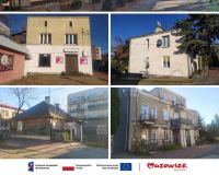 budynki komunalne, poniżej logotypy