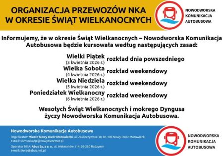 graficzna wersja informacji o kursowaniu NKA, logotyp NKA