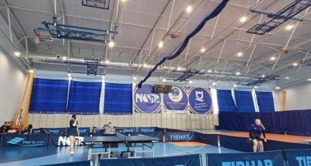 hala przy ul. Młodzieżowej z nowym oświetleniem