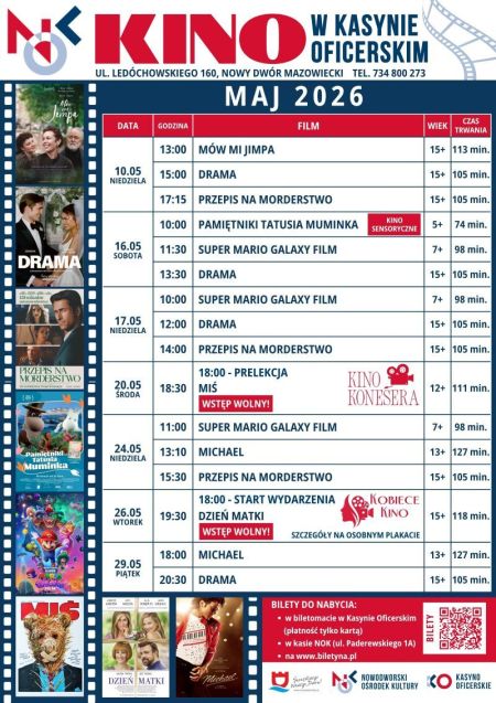 Repertuar kina na maj wersja graficzna