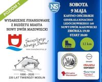 plakat promujący Nightskating po Nowym Dworze Mazowieckim
