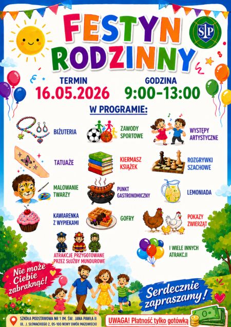 zaproszenie na festyn rodzinny