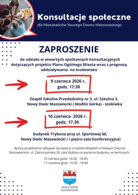 informacja graficzna o konsultacjach społecznych