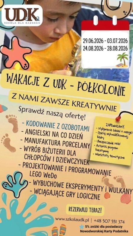 Graficzna informacja o półkoloniach