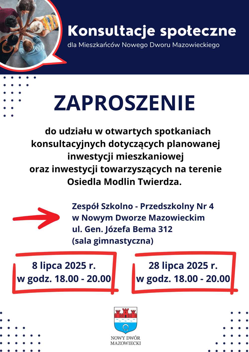 Trzy kobiety i dwoch mężczyzn klęczący w koło dodtykają się wzajemnie swoimi dłońmi w jednym punkcie.