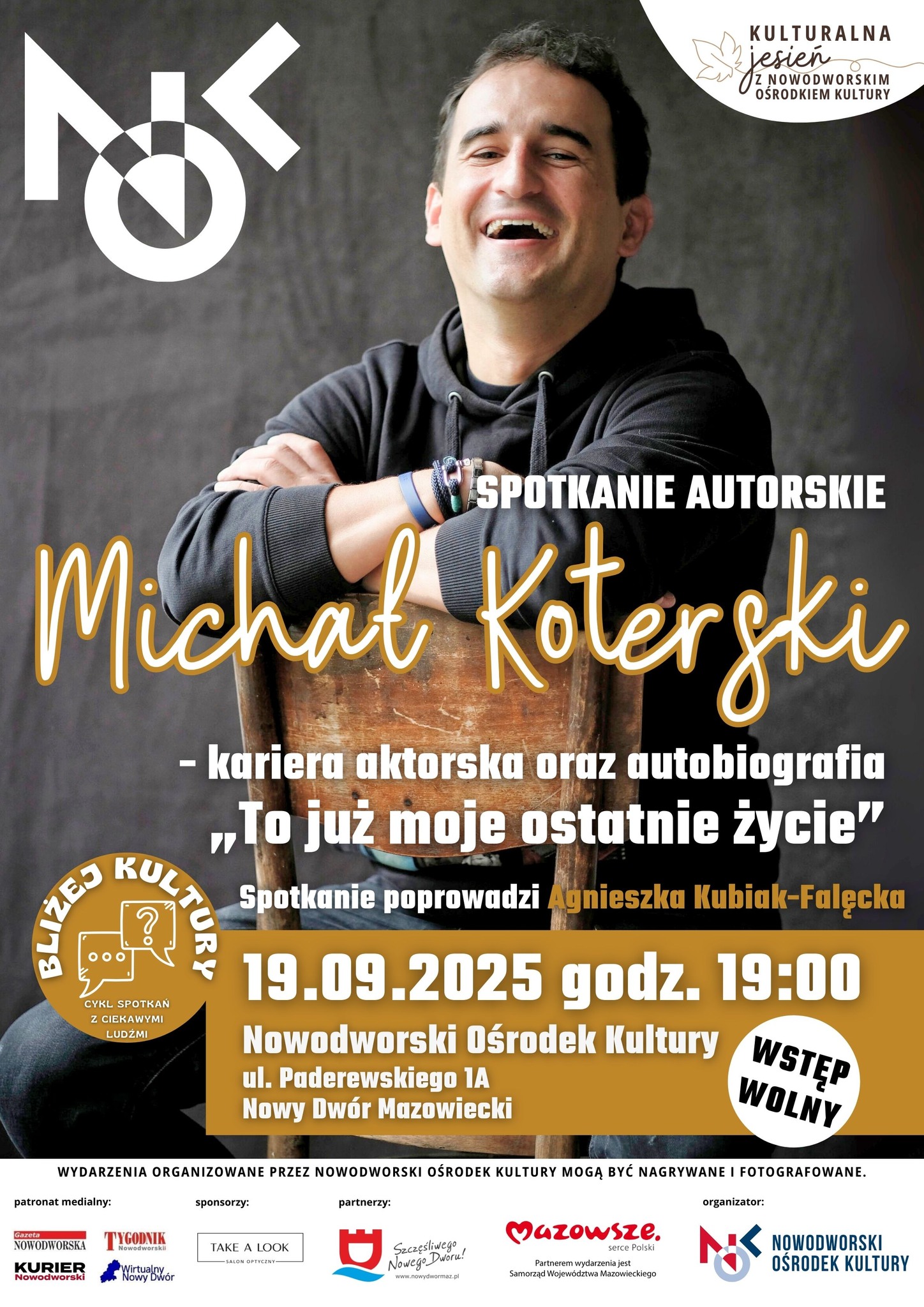 Bliżej Kultury: Spotkanie autorskie z Michałem Koterskim- kariera aktorska oraz autobiografia „To moje ostatnie życie"
