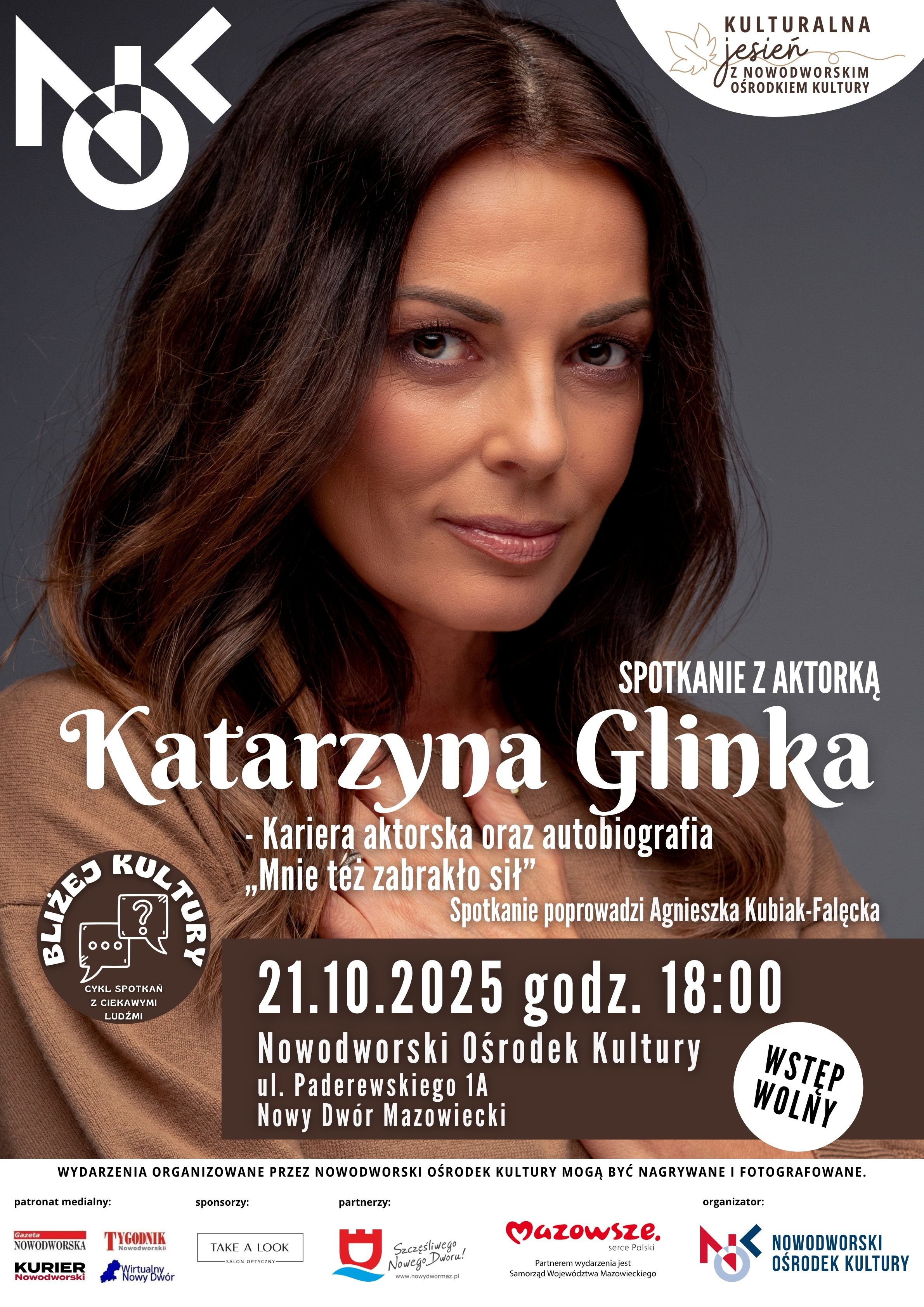Bliżej kultury- spotkanie z Katarzyną Glinką