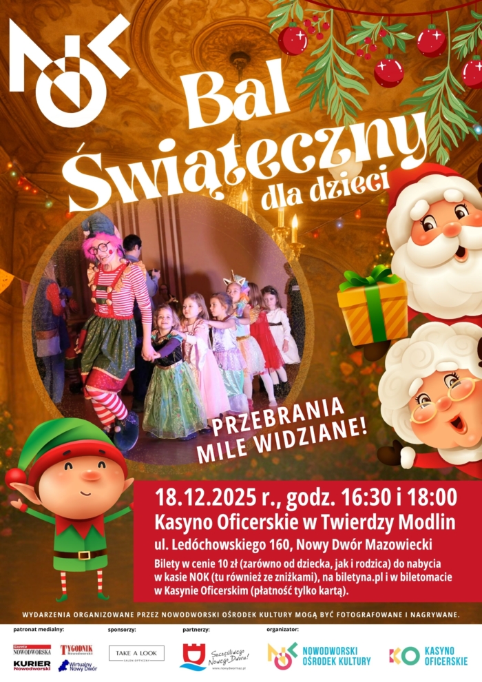 Dorośli i dzieci poprzebierani w kostiumy.